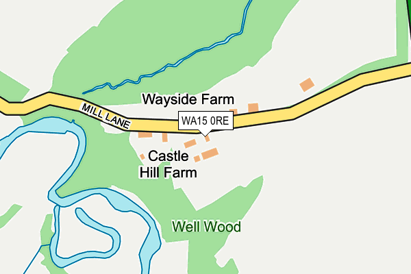 WA15 0RE map - OS OpenMap – Local (Ordnance Survey) WA15 0RE map - OS OpenMap – Local (Ordnance Survey)