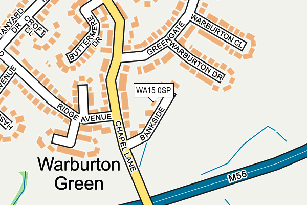 WA15 0SP map - OS OpenMap – Local (Ordnance Survey) WA15 0SP map - OS OpenMap – Local (Ordnance Survey)