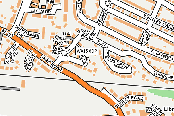 WA15 6DP map - OS OpenMap – Local (Ordnance Survey) WA15 6DP map - OS OpenMap – Local (Ordnance Survey)