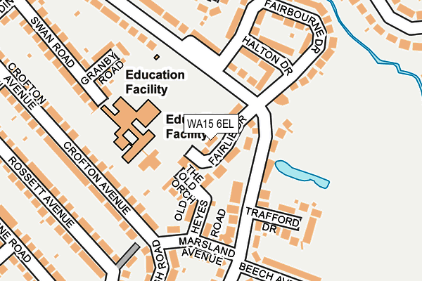 WA15 6EL map - OS OpenMap – Local (Ordnance Survey) WA15 6EL map - OS OpenMap – Local (Ordnance Survey)