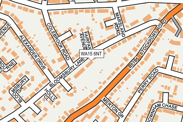 WA15 6NT map - OS OpenMap – Local (Ordnance Survey) WA15 6NT map - OS OpenMap – Local (Ordnance Survey)