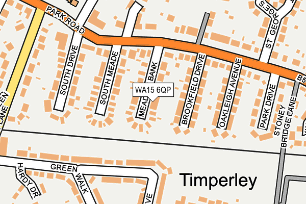 WA15 6QP map - OS OpenMap – Local (Ordnance Survey) WA15 6QP map - OS OpenMap – Local (Ordnance Survey)