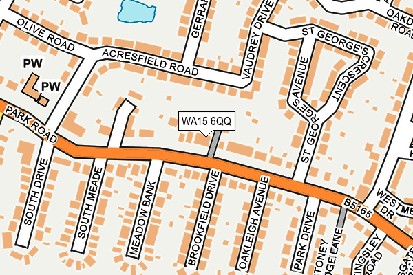 WA15 6QQ map - OS OpenMap – Local (Ordnance Survey) WA15 6QQ map - OS OpenMap – Local (Ordnance Survey)