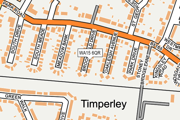 WA15 6QR map - OS OpenMap – Local (Ordnance Survey) WA15 6QR map - OS OpenMap – Local (Ordnance Survey)