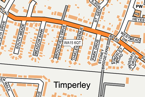 WA15 6QT map - OS OpenMap – Local (Ordnance Survey) WA15 6QT map - OS OpenMap – Local (Ordnance Survey)