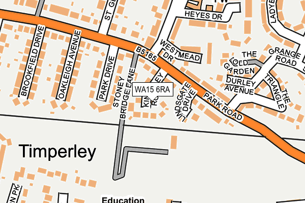 WA15 6RA map - OS OpenMap – Local (Ordnance Survey) WA15 6RA map - OS OpenMap – Local (Ordnance Survey)