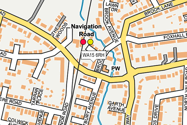 WA15 6RH map - OS OpenMap – Local (Ordnance Survey) WA15 6RH map - OS OpenMap – Local (Ordnance Survey)