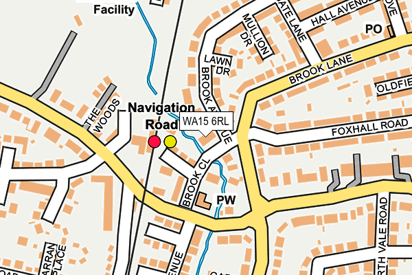 WA15 6RL map - OS OpenMap – Local (Ordnance Survey) WA15 6RL map - OS OpenMap – Local (Ordnance Survey)