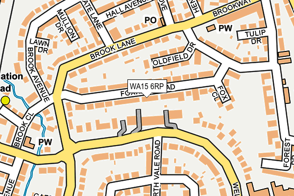 WA15 6RP map - OS OpenMap – Local (Ordnance Survey) WA15 6RP map - OS OpenMap – Local (Ordnance Survey)