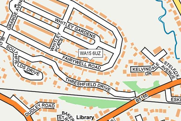 WA15 6UZ map - OS OpenMap – Local (Ordnance Survey) WA15 6UZ map - OS OpenMap – Local (Ordnance Survey)