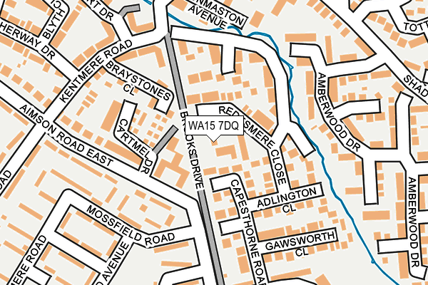 WA15 7DQ map - OS OpenMap – Local (Ordnance Survey) WA15 7DQ map - OS OpenMap – Local (Ordnance Survey)