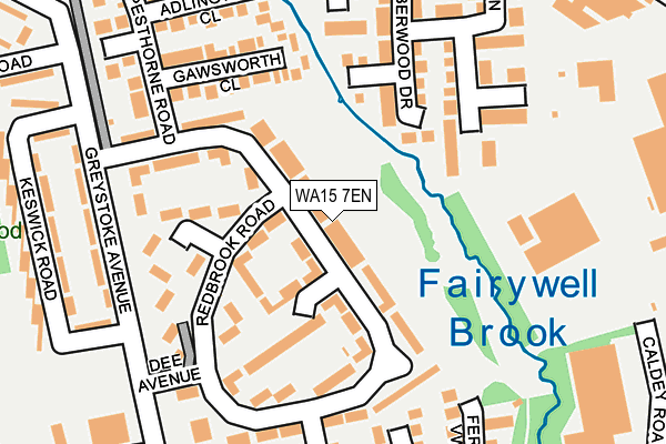 WA15 7EN map - OS OpenMap – Local (Ordnance Survey) WA15 7EN map - OS OpenMap – Local (Ordnance Survey)