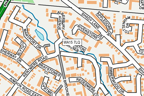 WA15 7LQ map - OS OpenMap – Local (Ordnance Survey) WA15 7LQ map - OS OpenMap – Local (Ordnance Survey)