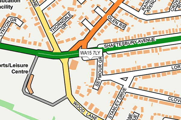 WA15 7LY map - OS OpenMap – Local (Ordnance Survey) WA15 7LY map - OS OpenMap – Local (Ordnance Survey)