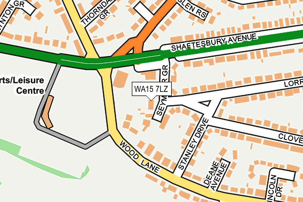WA15 7LZ map - OS OpenMap – Local (Ordnance Survey) WA15 7LZ map - OS OpenMap – Local (Ordnance Survey)