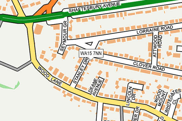 WA15 7NN map - OS OpenMap – Local (Ordnance Survey) WA15 7NN map - OS OpenMap – Local (Ordnance Survey)