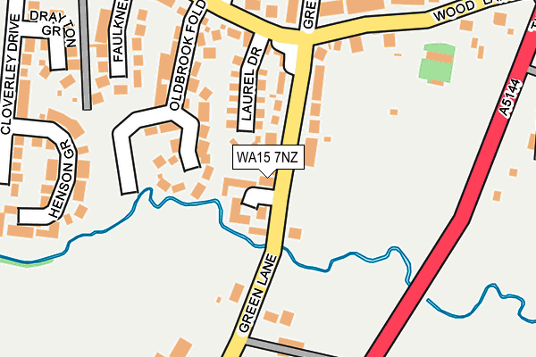 WA15 7NZ map - OS OpenMap – Local (Ordnance Survey) WA15 7NZ map - OS OpenMap – Local (Ordnance Survey)