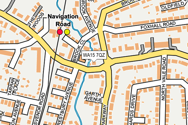 WA15 7QZ map - OS OpenMap – Local (Ordnance Survey) WA15 7QZ map - OS OpenMap – Local (Ordnance Survey)