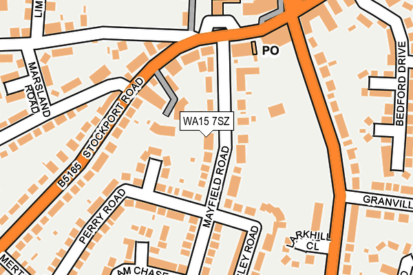 WA15 7SZ map - OS OpenMap – Local (Ordnance Survey) WA15 7SZ map - OS OpenMap – Local (Ordnance Survey)