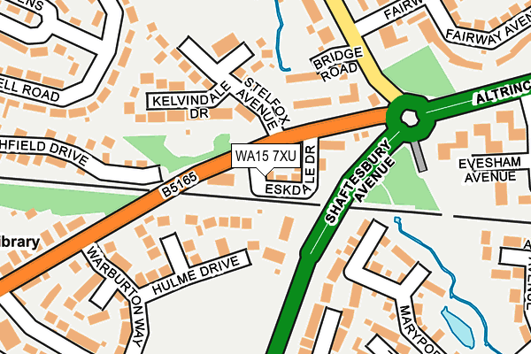 WA15 7XU map - OS OpenMap – Local (Ordnance Survey) WA15 7XU map - OS OpenMap – Local (Ordnance Survey)