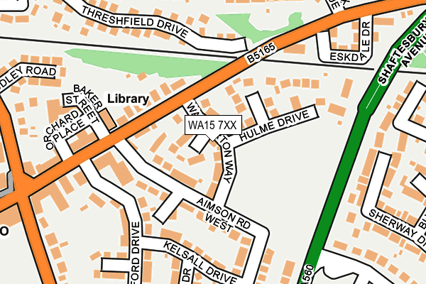 WA15 7XX map - OS OpenMap – Local (Ordnance Survey) WA15 7XX map - OS OpenMap – Local (Ordnance Survey)