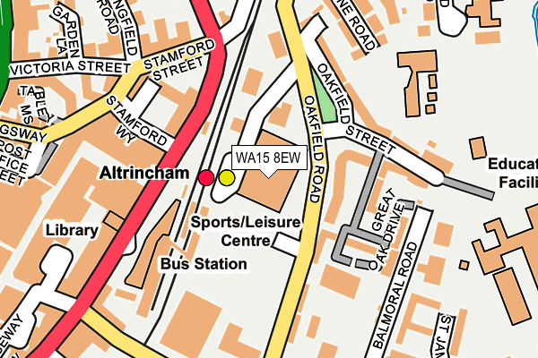 WA15 8EW map - OS OpenMap – Local (Ordnance Survey) WA15 8EW map - OS OpenMap – Local (Ordnance Survey)