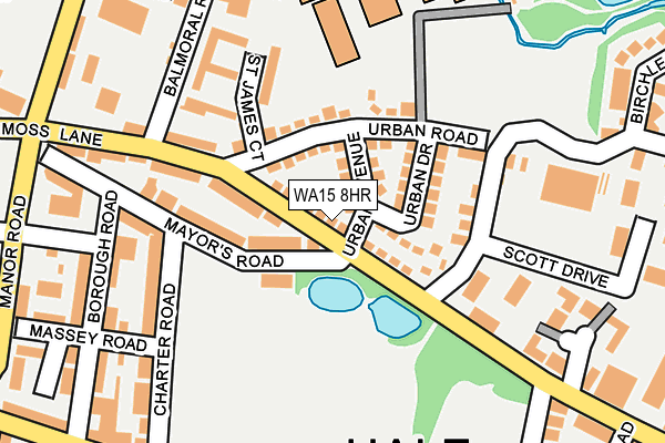 WA15 8HR map - OS OpenMap – Local (Ordnance Survey) WA15 8HR map - OS OpenMap – Local (Ordnance Survey)