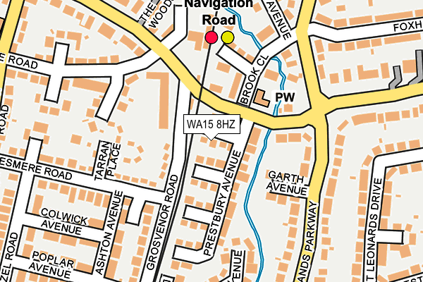 WA15 8HZ map - OS OpenMap – Local (Ordnance Survey) WA15 8HZ map - OS OpenMap – Local (Ordnance Survey)