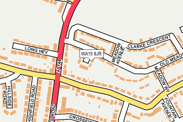 WA15 8JR map - OS OpenMap – Local (Ordnance Survey) WA15 8JR map - OS OpenMap – Local (Ordnance Survey)