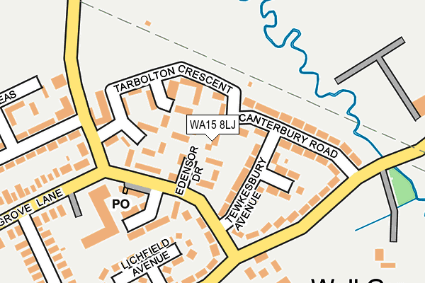 WA15 8LJ map - OS OpenMap – Local (Ordnance Survey) WA15 8LJ map - OS OpenMap – Local (Ordnance Survey)