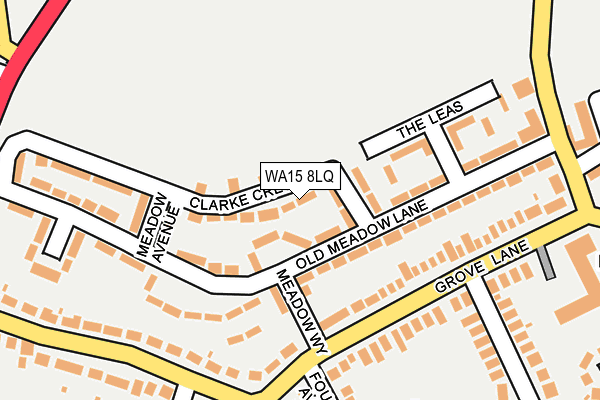 WA15 8LQ map - OS OpenMap – Local (Ordnance Survey)