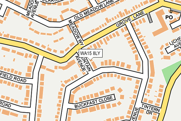 WA15 8LY map - OS OpenMap – Local (Ordnance Survey) WA15 8LY map - OS OpenMap – Local (Ordnance Survey)