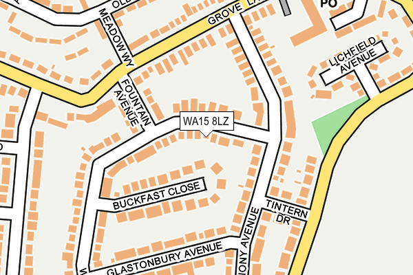 WA15 8LZ map - OS OpenMap – Local (Ordnance Survey) WA15 8LZ map - OS OpenMap – Local (Ordnance Survey)