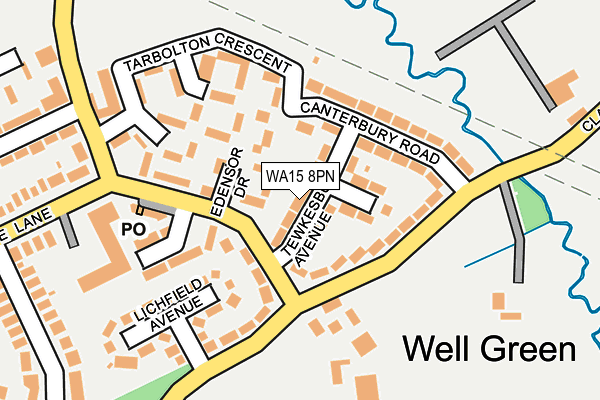WA15 8PN map - OS OpenMap – Local (Ordnance Survey) WA15 8PN map - OS OpenMap – Local (Ordnance Survey)