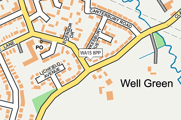 WA15 8PP map - OS OpenMap – Local (Ordnance Survey) WA15 8PP map - OS OpenMap – Local (Ordnance Survey)