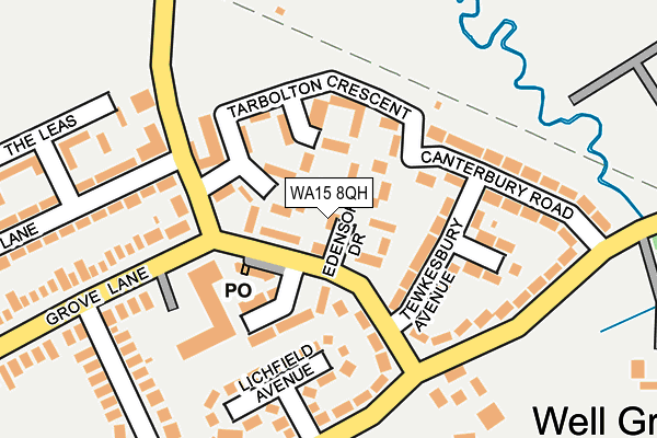 WA15 8QH map - OS OpenMap – Local (Ordnance Survey) WA15 8QH map - OS OpenMap – Local (Ordnance Survey)