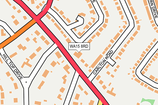 WA15 8RD map - OS OpenMap – Local (Ordnance Survey) WA15 8RD map - OS OpenMap – Local (Ordnance Survey)