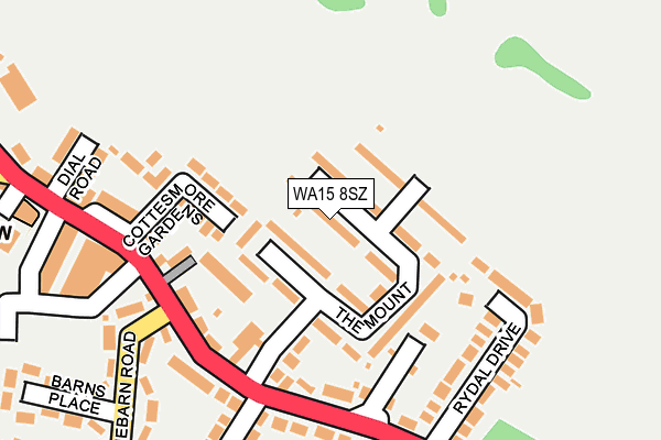 WA15 8SZ map - OS OpenMap – Local (Ordnance Survey) WA15 8SZ map - OS OpenMap – Local (Ordnance Survey)