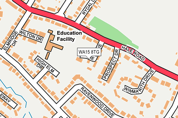 WA15 8TG map - OS OpenMap – Local (Ordnance Survey) WA15 8TG map - OS OpenMap – Local (Ordnance Survey)