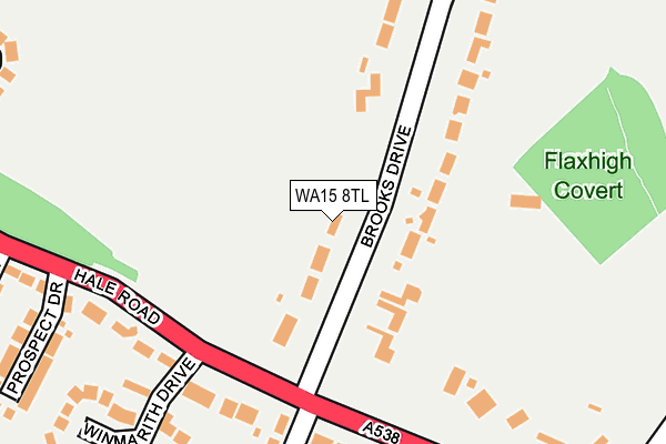 WA15 8TL map - OS OpenMap – Local (Ordnance Survey) WA15 8TL map - OS OpenMap – Local (Ordnance Survey)