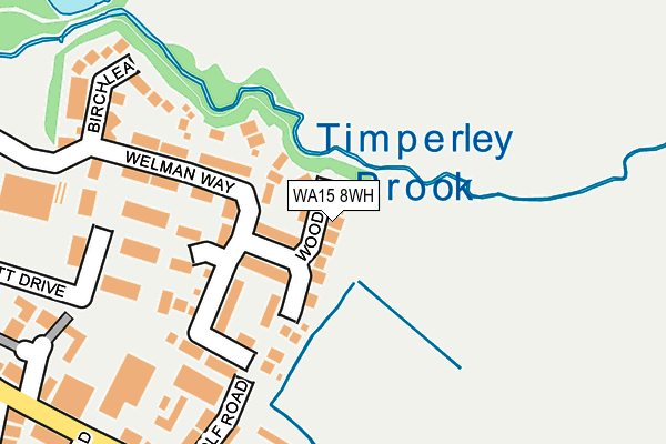 WA15 8WH map - OS OpenMap – Local (Ordnance Survey) WA15 8WH map - OS OpenMap – Local (Ordnance Survey)