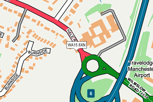 WA15 8XN map - OS OpenMap – Local (Ordnance Survey) WA15 8XN map - OS OpenMap – Local (Ordnance Survey)