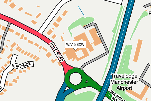 WA15 8XW map - OS OpenMap – Local (Ordnance Survey) WA15 8XW map - OS OpenMap – Local (Ordnance Survey)