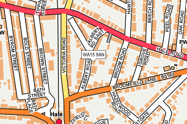 WA15 9AN map - OS OpenMap – Local (Ordnance Survey) WA15 9AN map - OS OpenMap – Local (Ordnance Survey)