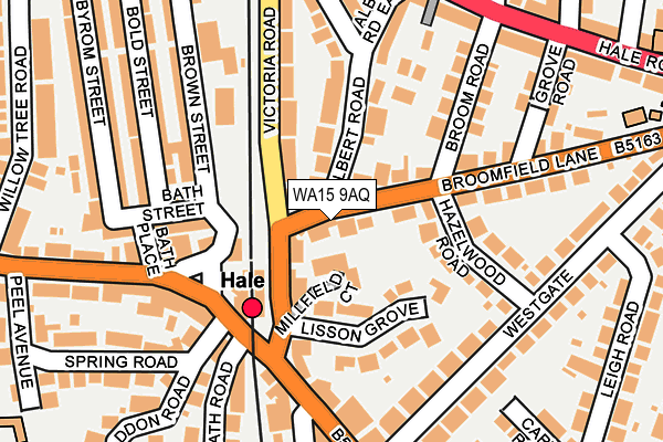 WA15 9AQ map - OS OpenMap – Local (Ordnance Survey) WA15 9AQ map - OS OpenMap – Local (Ordnance Survey)
