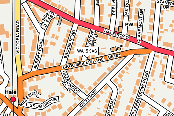 WA15 9AS map - OS OpenMap – Local (Ordnance Survey) WA15 9AS map - OS OpenMap – Local (Ordnance Survey)