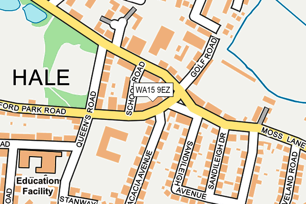 WA15 9EZ map - OS OpenMap – Local (Ordnance Survey) WA15 9EZ map - OS OpenMap – Local (Ordnance Survey)