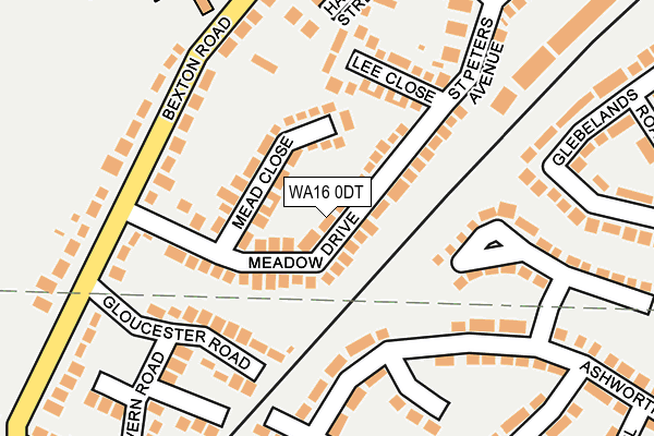 WA16 0DT map - OS OpenMap – Local (Ordnance Survey) WA16 0DT map - OS OpenMap – Local (Ordnance Survey)