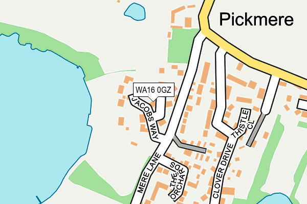 WA16 0GZ map - OS OpenMap – Local (Ordnance Survey) WA16 0GZ map - OS OpenMap – Local (Ordnance Survey)