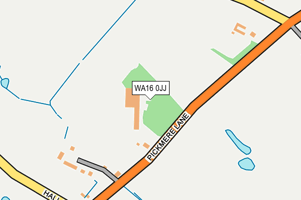 WA16 0JJ map - OS OpenMap – Local (Ordnance Survey) WA16 0JJ map - OS OpenMap – Local (Ordnance Survey)